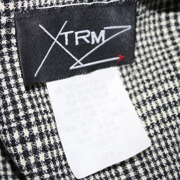 Vintage black and white Button Xtrmz Blazer Size 9/10 - Picture 3 of 6